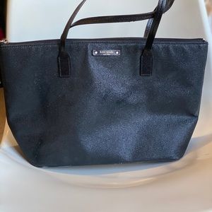Loved Kate Spade Black glitter purse ✨